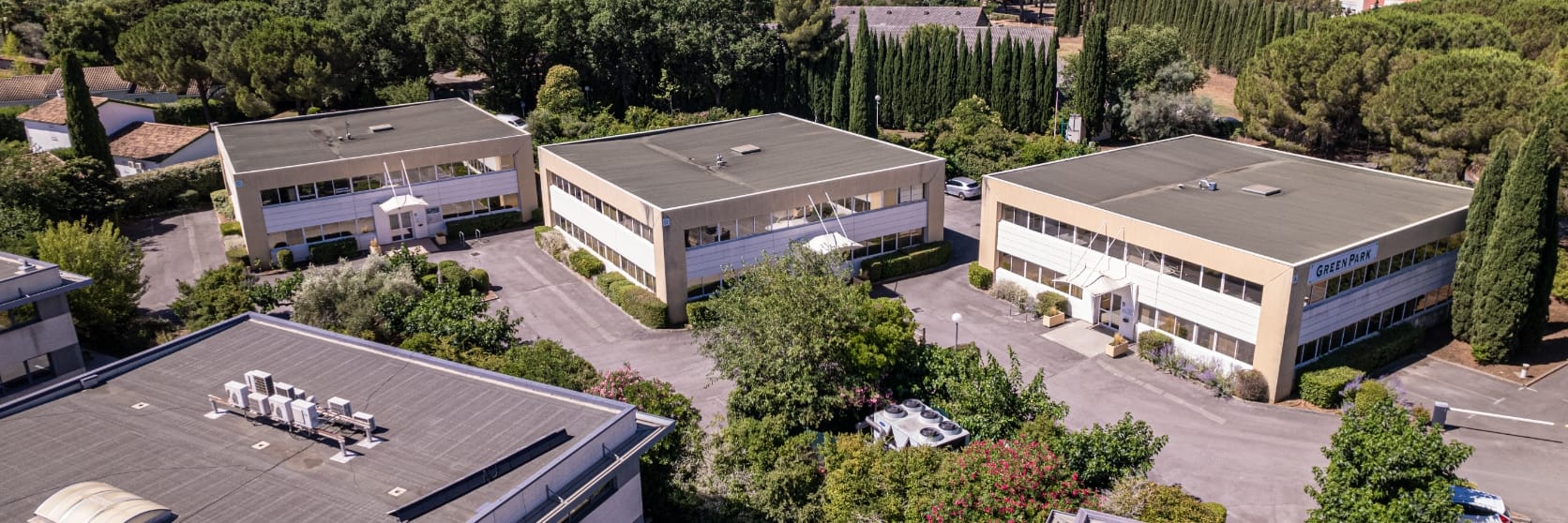 Vue aérienne immeubles Green Park